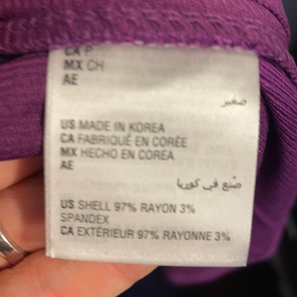 INC plum knit top three-quarter sleeves NWT - Picture 3 of 4